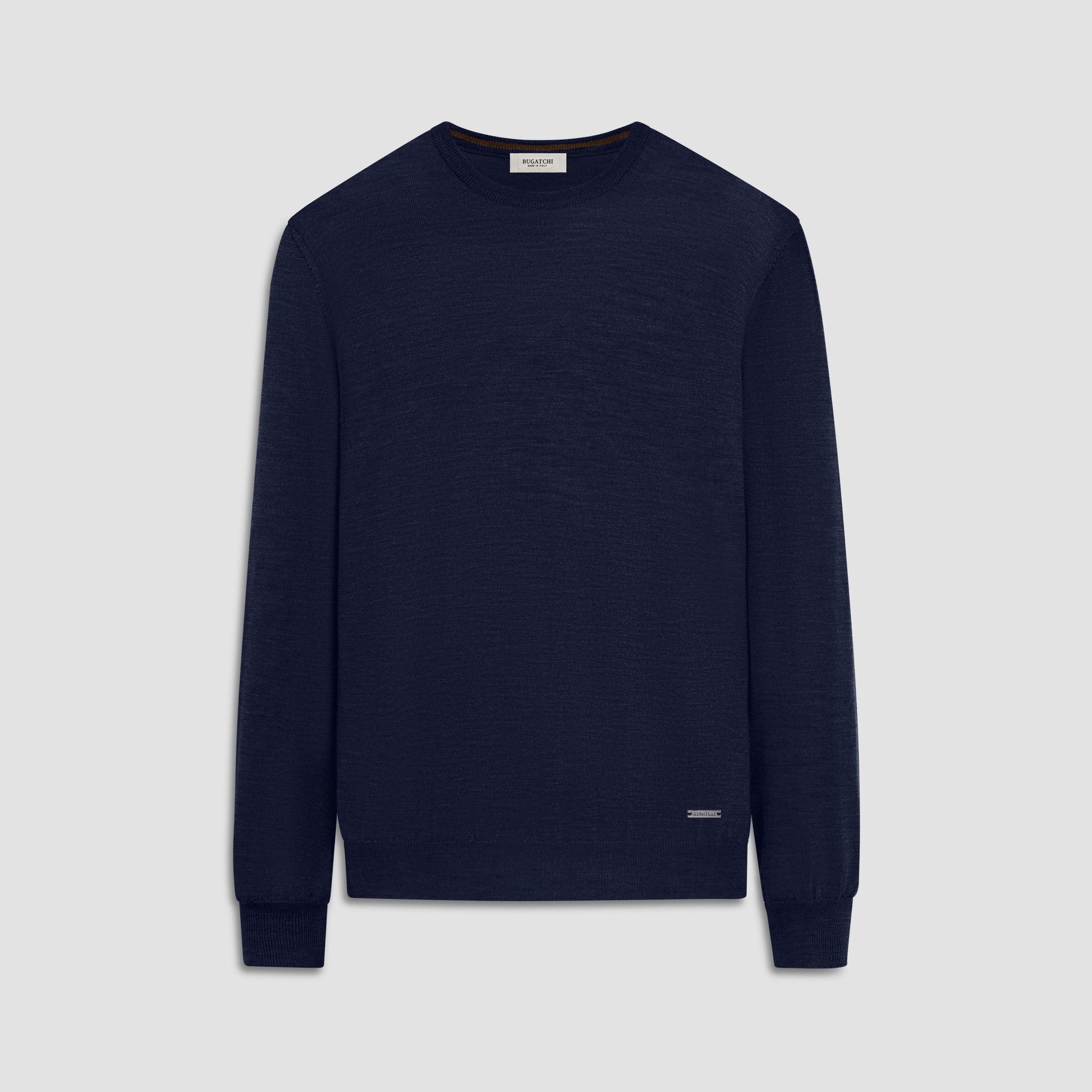 Bugatchi Scott Crew Neck Super Merino™ Sweater Midnight