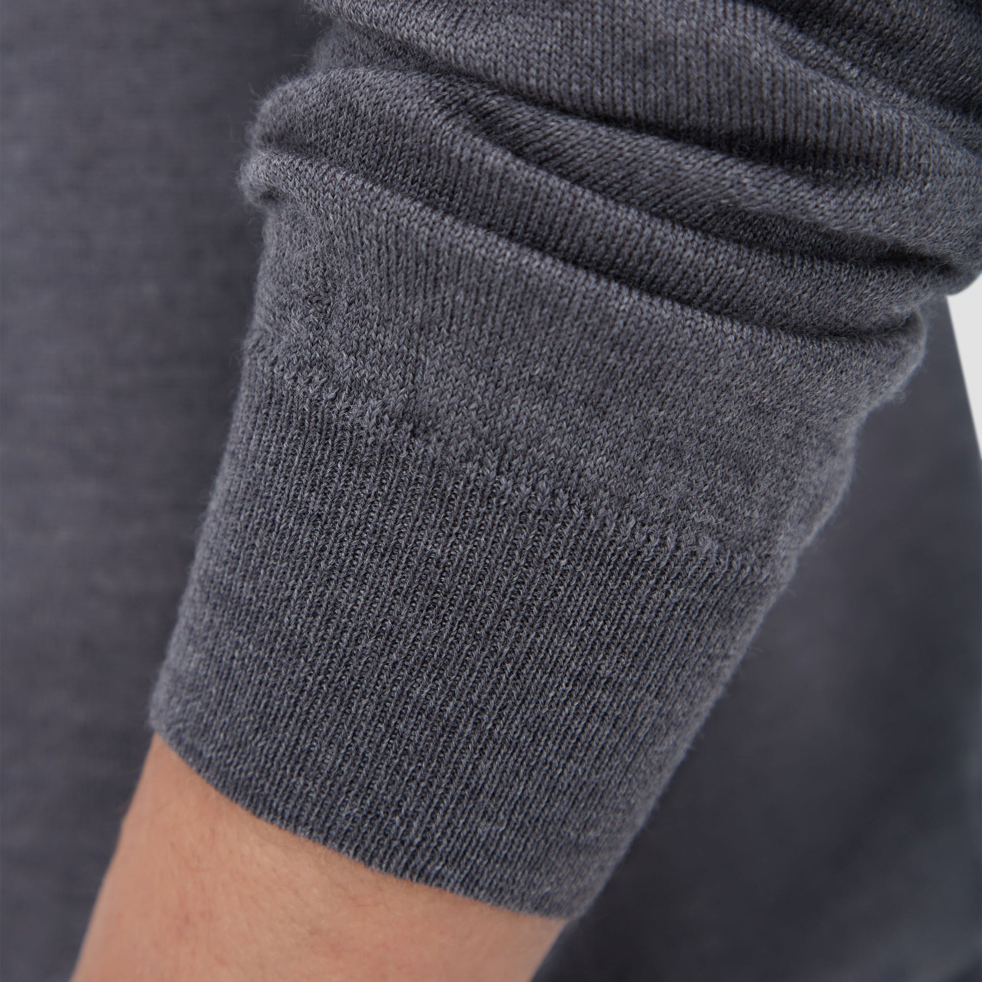 Bugatchi Spencer Quarter-Zip Super Merino™ Sweater Anthracite
