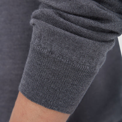 Bugatchi Spencer Quarter-Zip Super Merino™ Sweater Anthracite