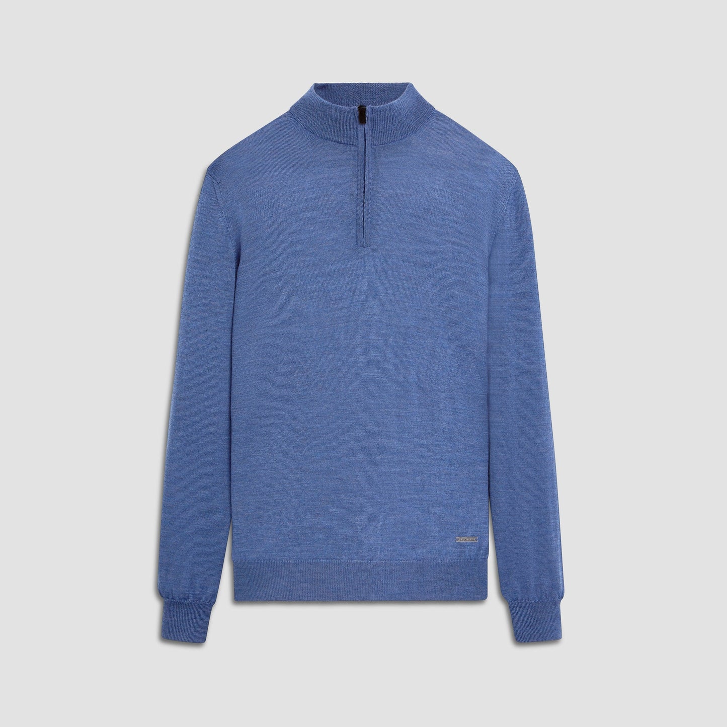 Bugatchi Spencer Quarter-Zip Super Merino™ Sweater Denim