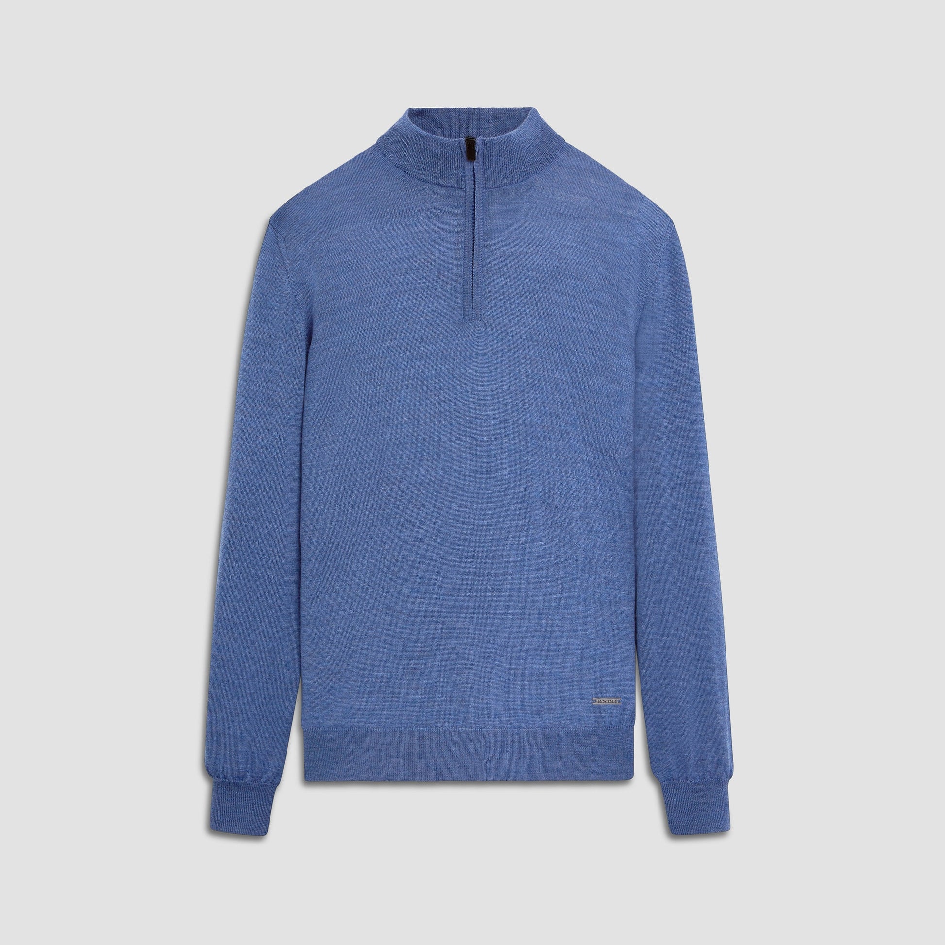 Bugatchi Spencer Quarter-Zip Super Merino™ Sweater Denim