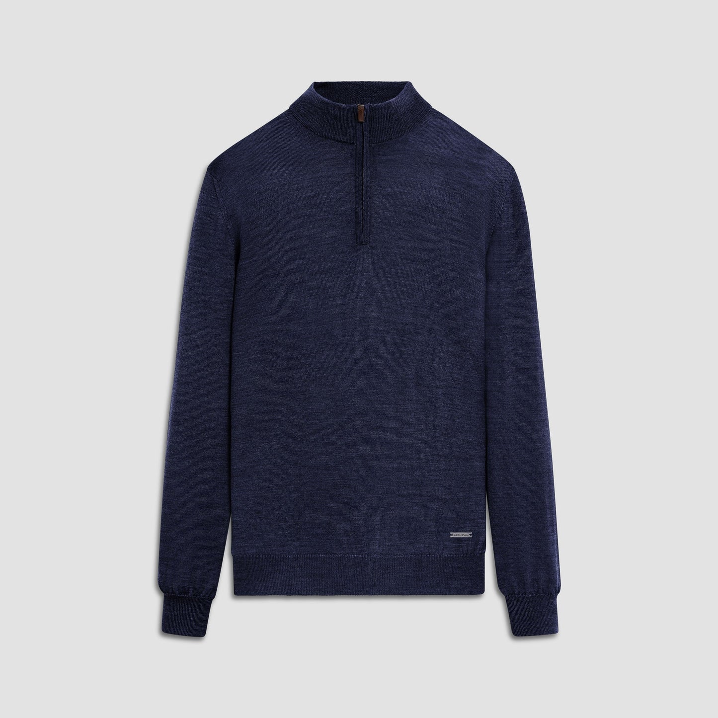 Bugatchi Spencer Quarter-Zip Super Merino™ Sweater Midnight
