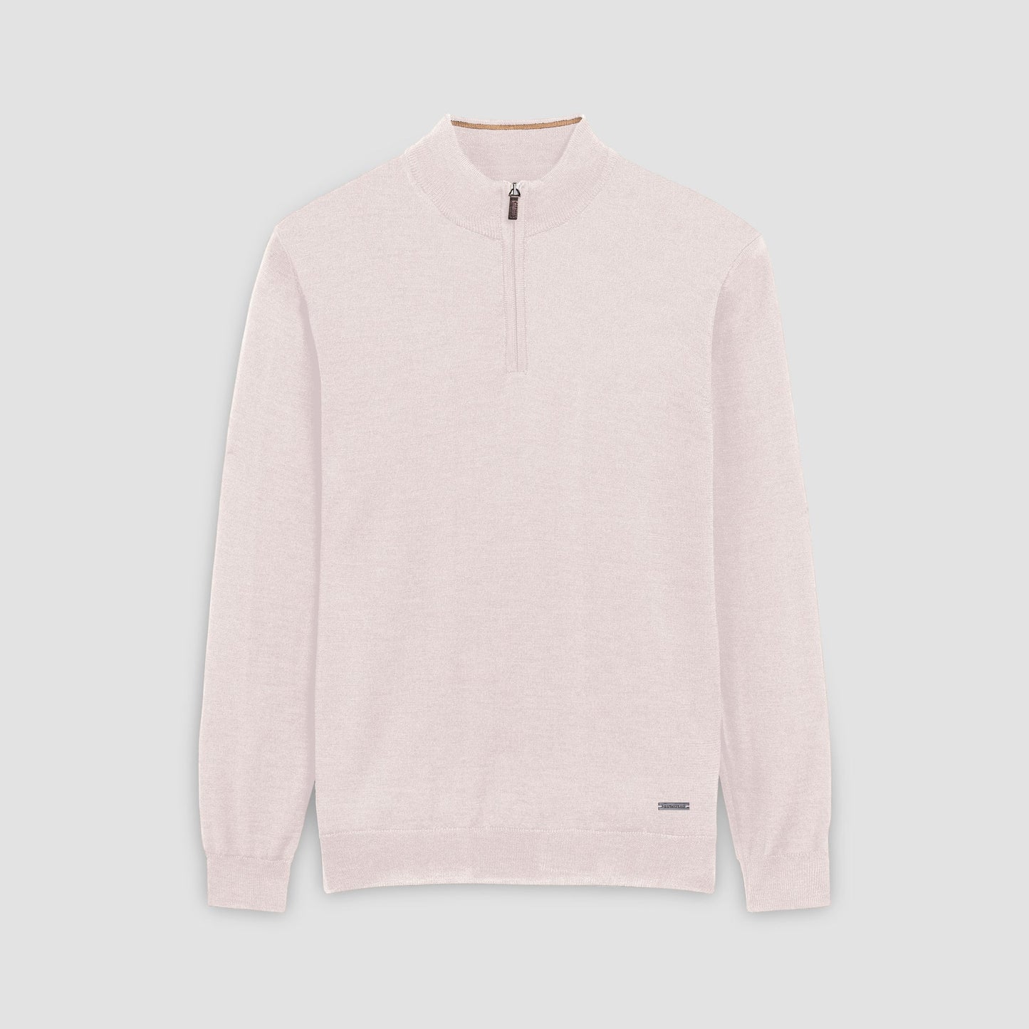 Bugatchi Spencer Quarter-Zip Super Merino™ Sweater Oyster