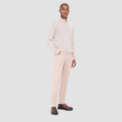 Bugatchi Spencer Quarter-Zip Super Merino™ Sweater Oyster