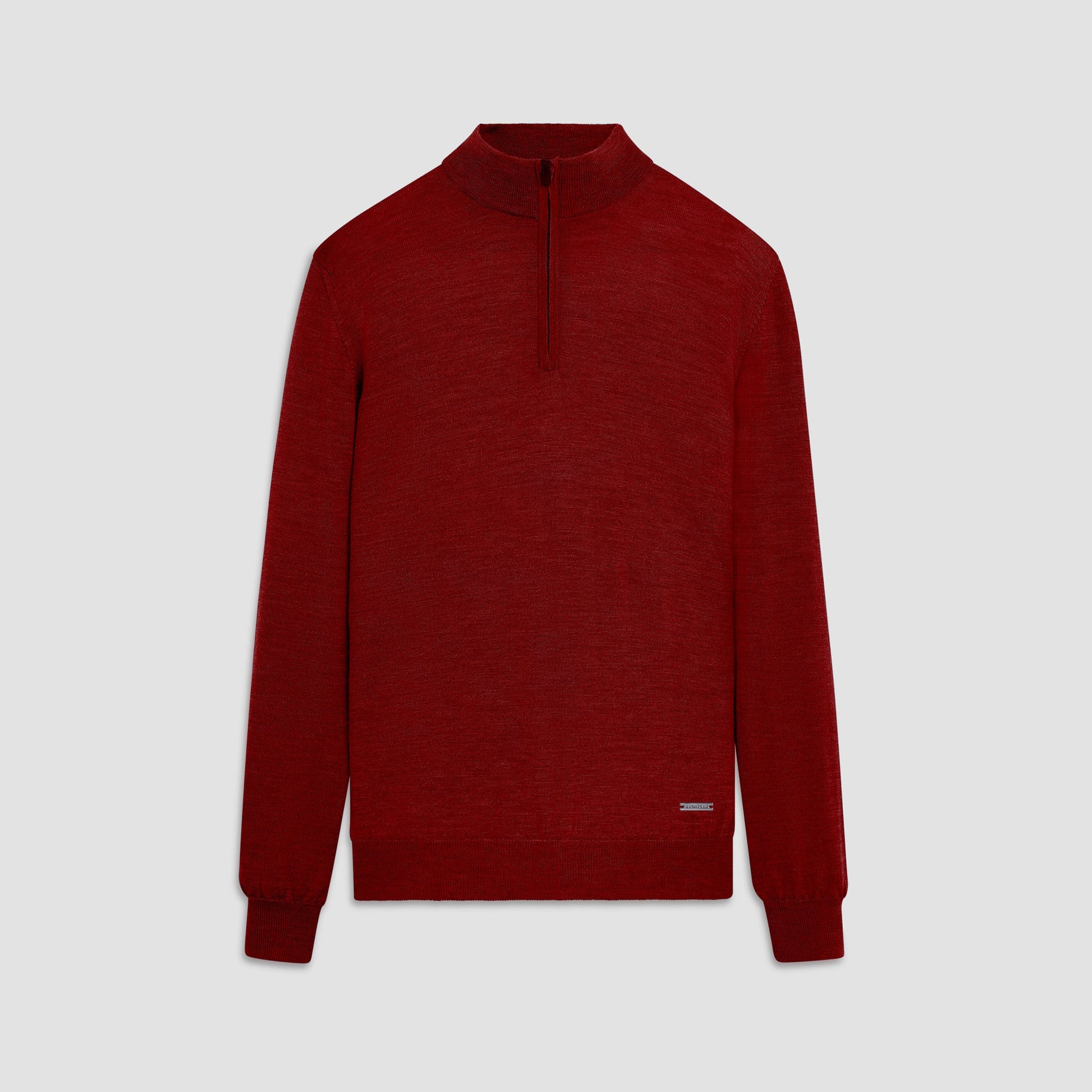 Bugatchi Spencer Quarter-Zip Super Merino™ Sweater Ruby