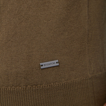 Bugatchi Super Merino™ Solid Polo Sweater Moss