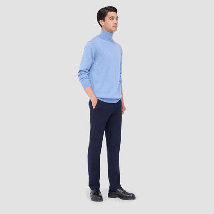 Bugatchi Sawyer Turtleneck Super Merino™ Sweater Air Blue