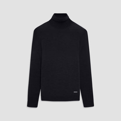 Bugatchi Sawyer Turtleneck Super Merino™ Sweater Black