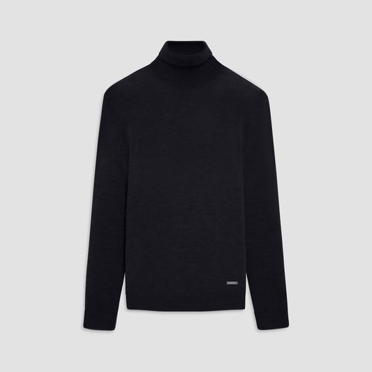 Bugatchi Sawyer Turtleneck Super Merino™ Sweater Black