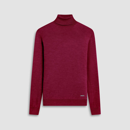 Bugatchi Sawyer Turtleneck Super Merino™ Sweater Burgundy