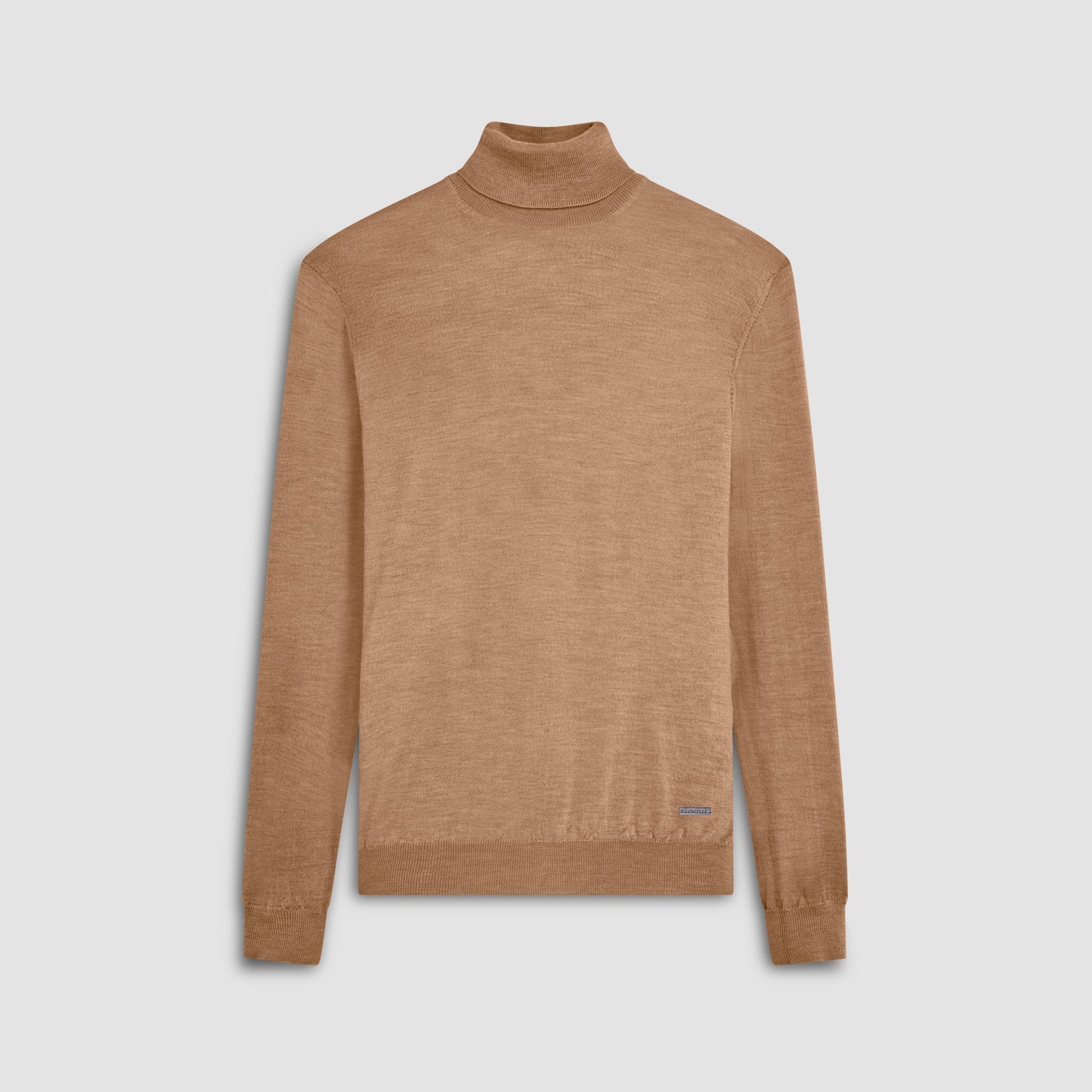 Bugatchi Sawyer Turtleneck Super Merino™ Sweater Camel