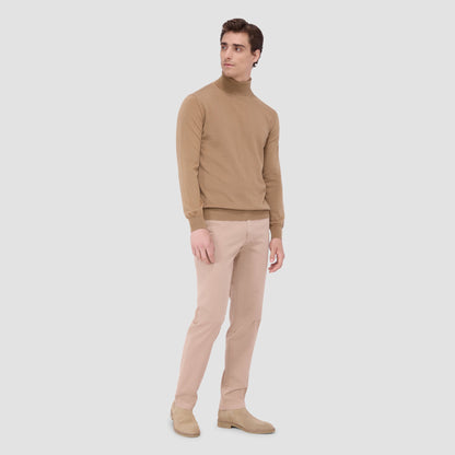 Bugatchi Sawyer Turtleneck Super Merino™ Sweater Camel