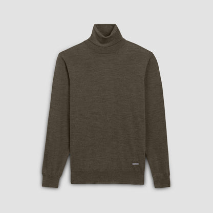 Bugatchi Sawyer Turtleneck Super Merino™ Sweater Forest