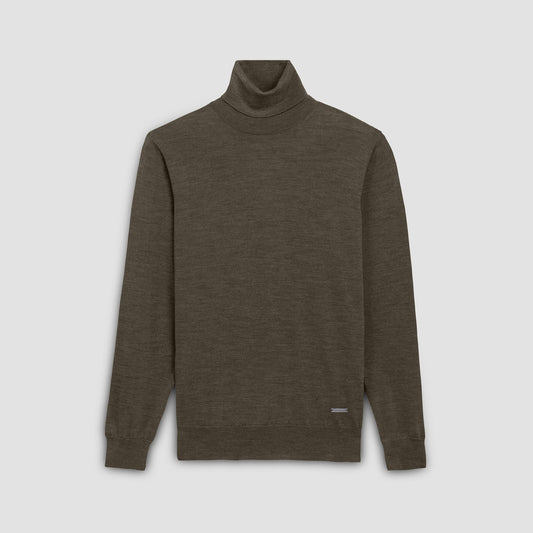 Bugatchi Sawyer Turtleneck Super Merino™ Sweater Forest
