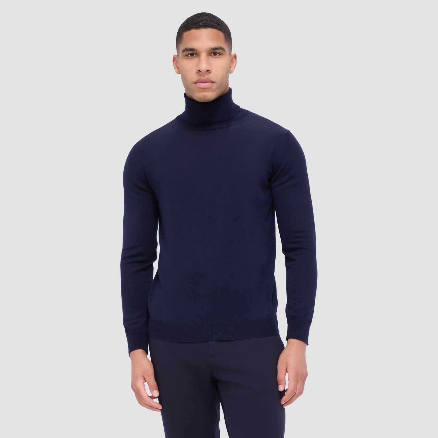 Bugatchi Sawyer Turtleneck Super Merino™ Sweater Midnight