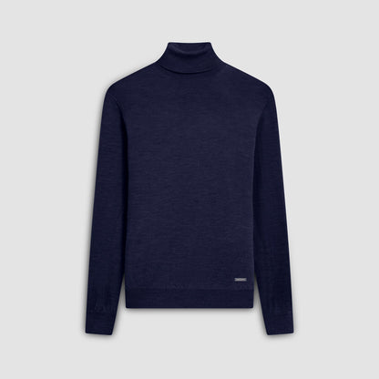 Bugatchi Sawyer Turtleneck Super Merino™ Sweater Navy