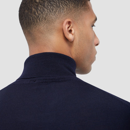 Bugatchi Sawyer Turtleneck Super Merino™ Sweater Navy