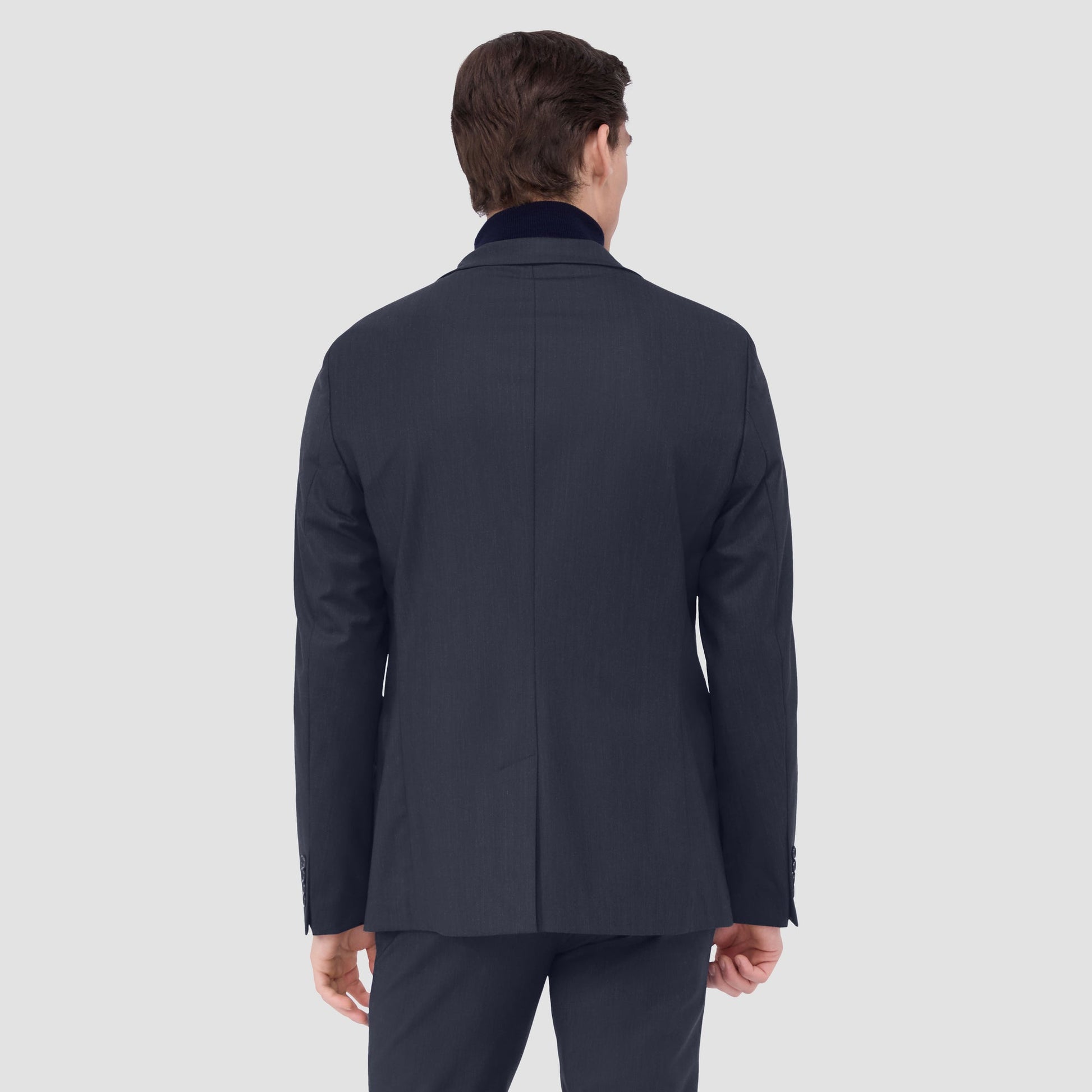 Bugatchi Two Button Stretch Wool Travel Blazer Cobalt