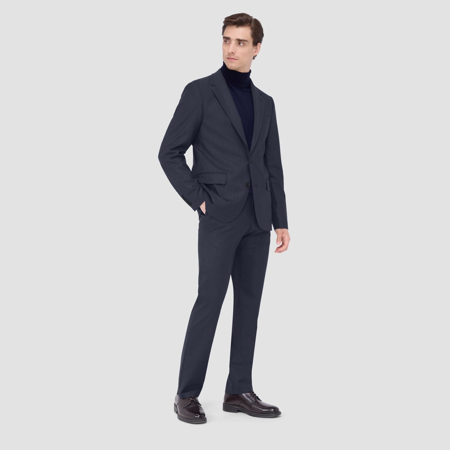 Bugatchi Two Button Stretch Wool Travel Blazer Cobalt