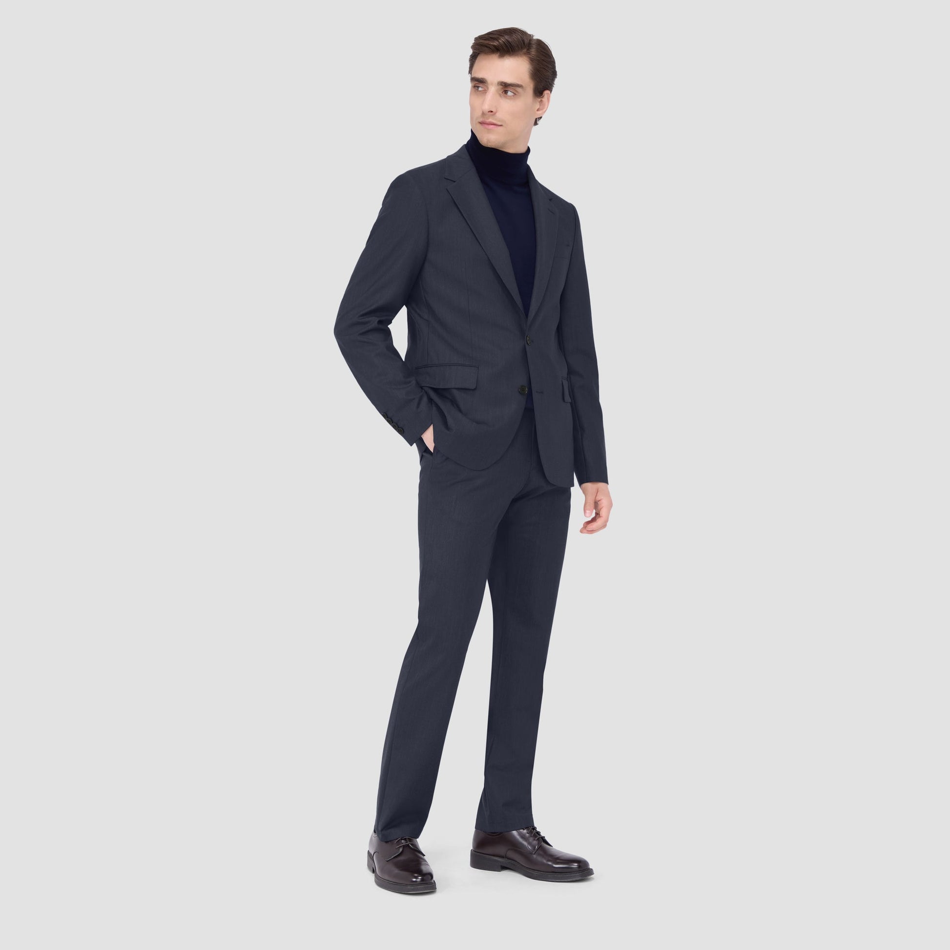 Bugatchi Two Button Stretch Wool Travel Blazer Cobalt