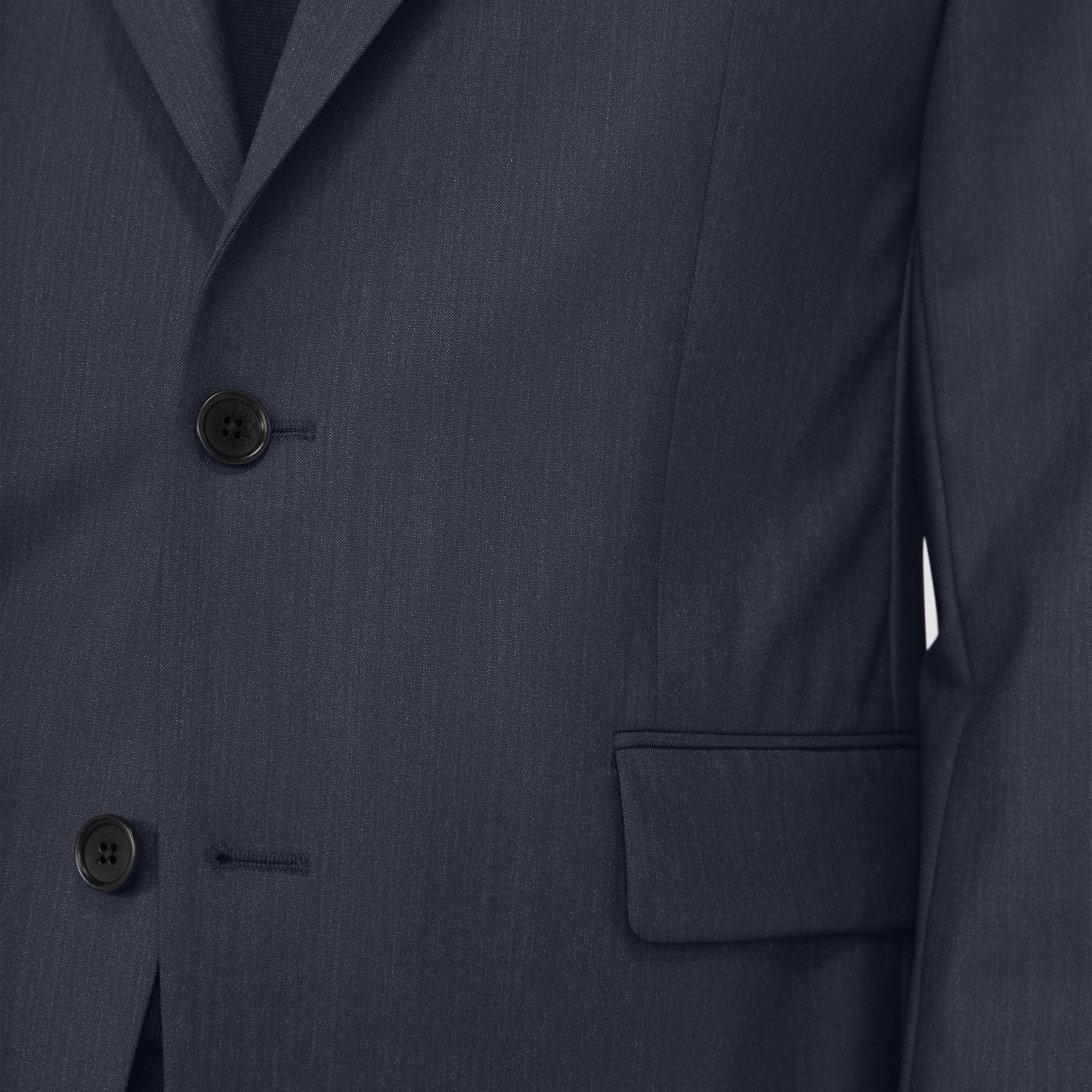 Bugatchi Two Button Stretch Wool Travel Blazer Cobalt