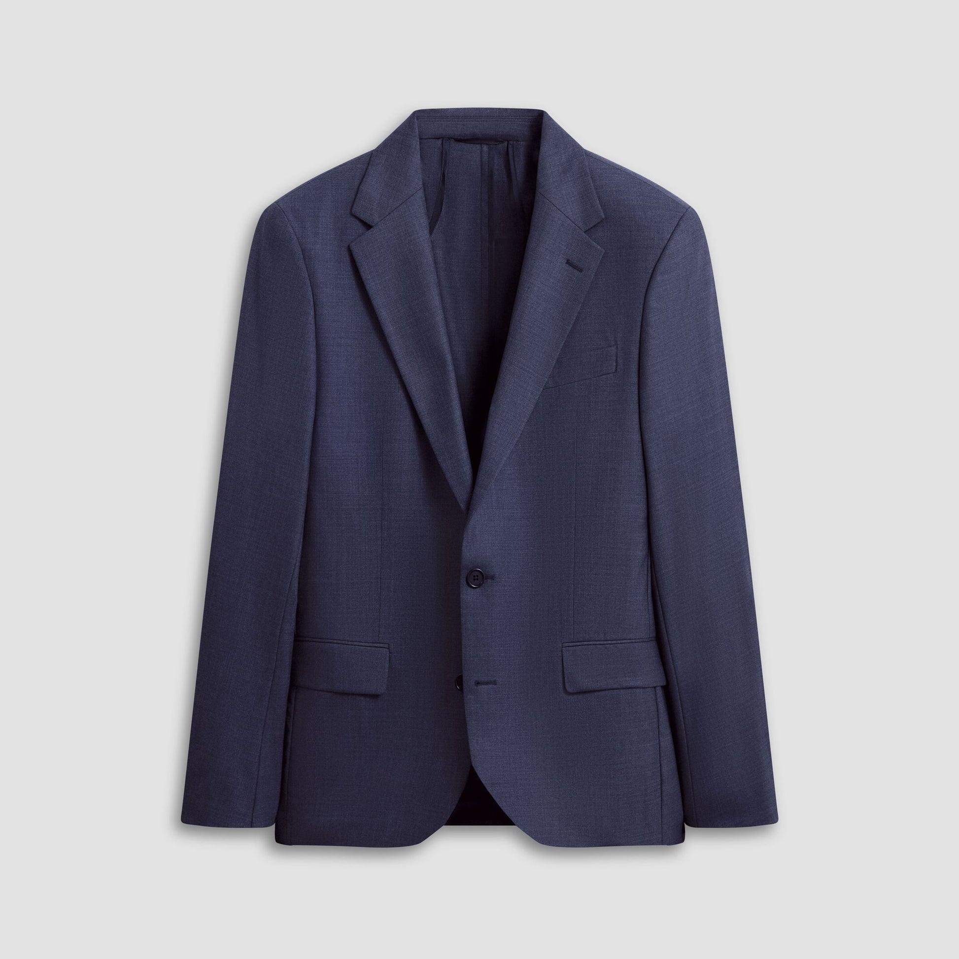 Bugatchi Two Button Stretch Wool Travel Blazer Navy