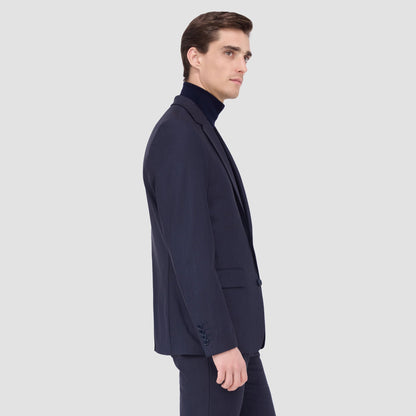 Bugatchi Two Button Stretch Wool Travel Blazer Navy