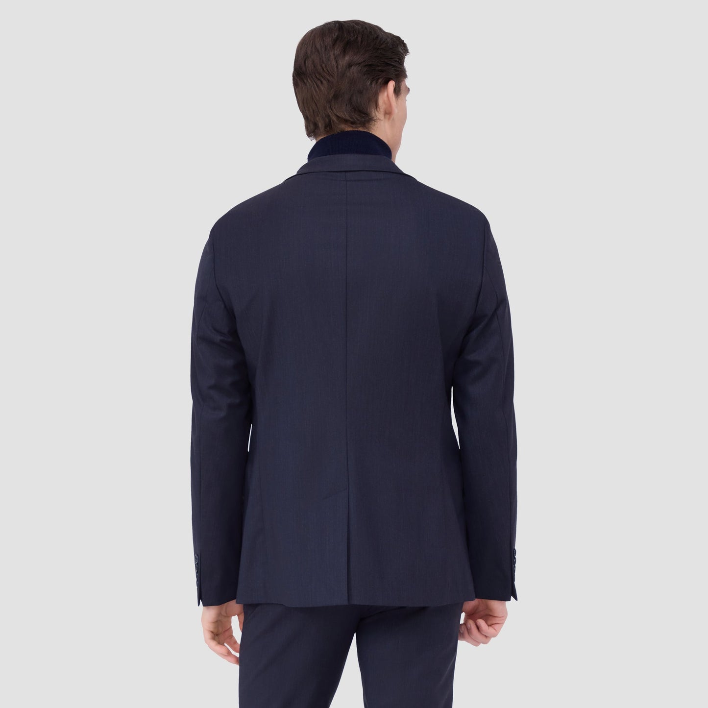 Bugatchi Two Button Stretch Wool Travel Blazer Navy