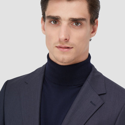 Bugatchi Two Button Stretch Wool Travel Blazer Navy