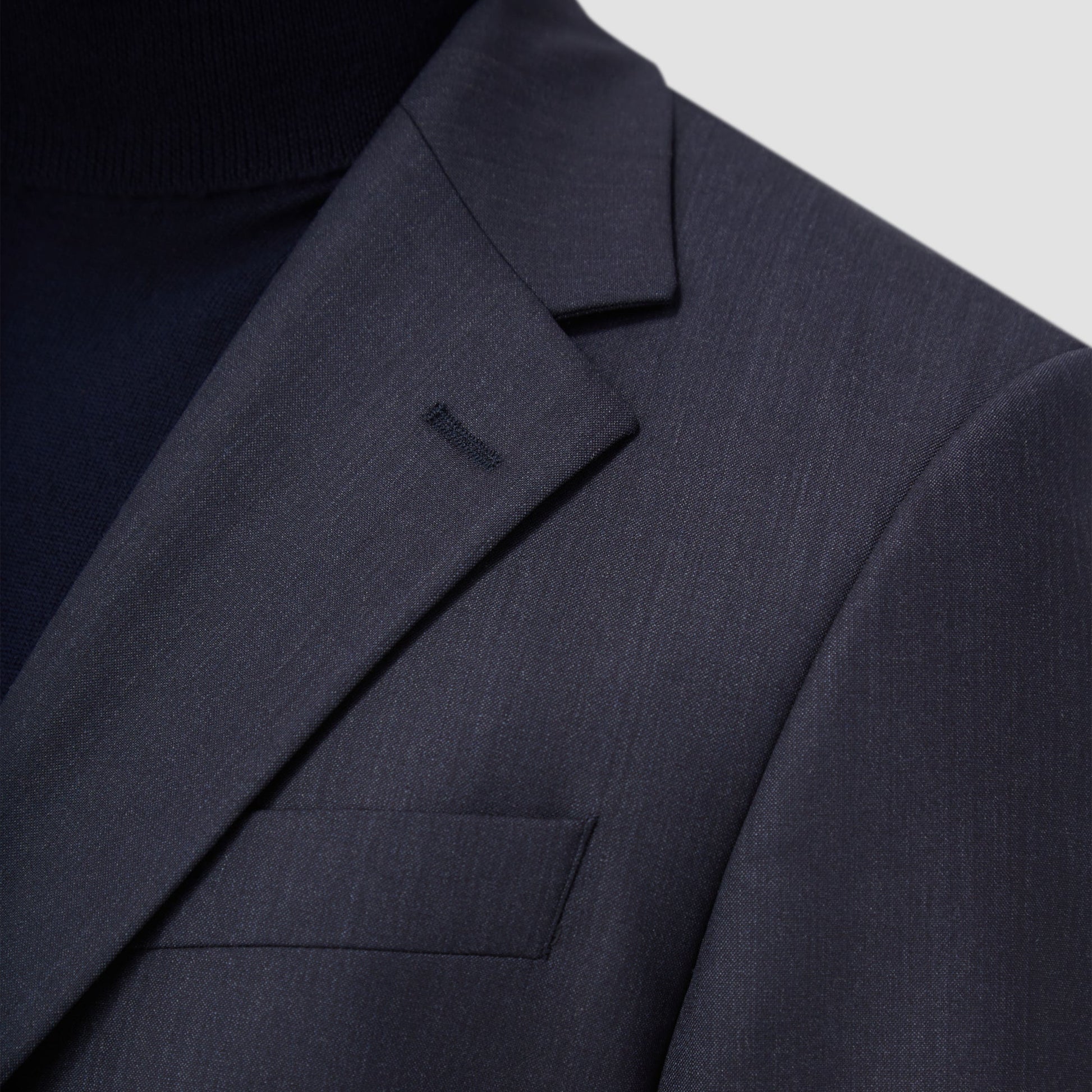 Bugatchi Two Button Stretch Wool Travel Blazer Navy