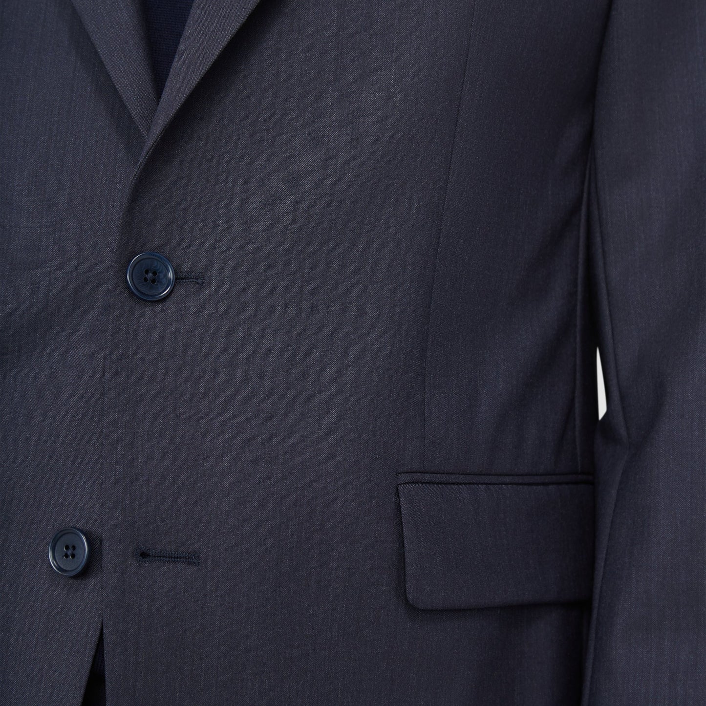 Bugatchi Two Button Stretch Wool Travel Blazer Navy
