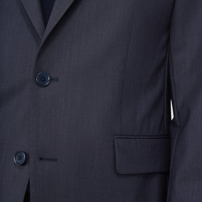 Bugatchi Two Button Stretch Wool Travel Blazer Navy