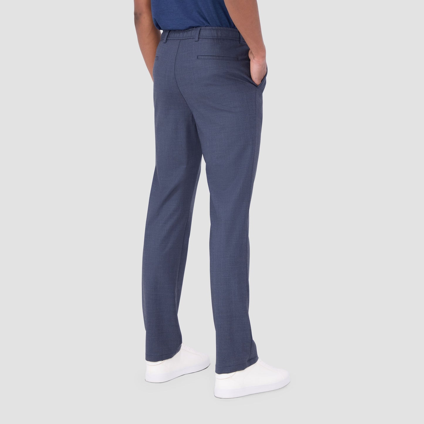 Bugatchi Stretch Wool Travel Dress Pants Cobalt