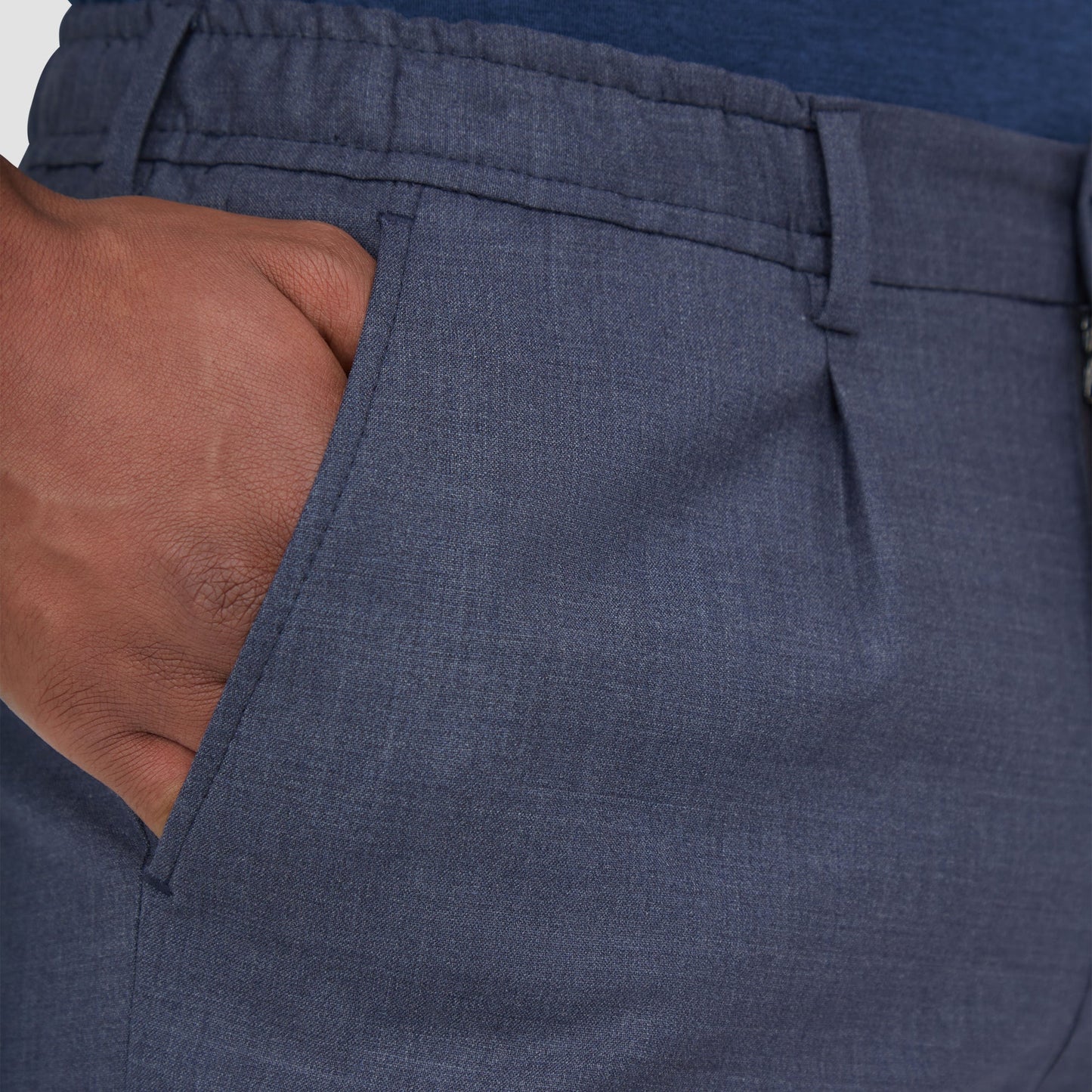 Bugatchi Stretch Wool Travel Dress Pants Cobalt