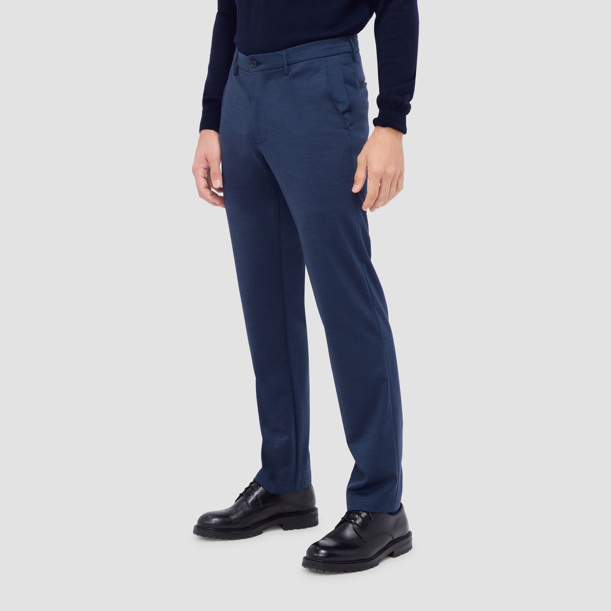 Bugatchi Performance Knit Dress Pants Cobalt