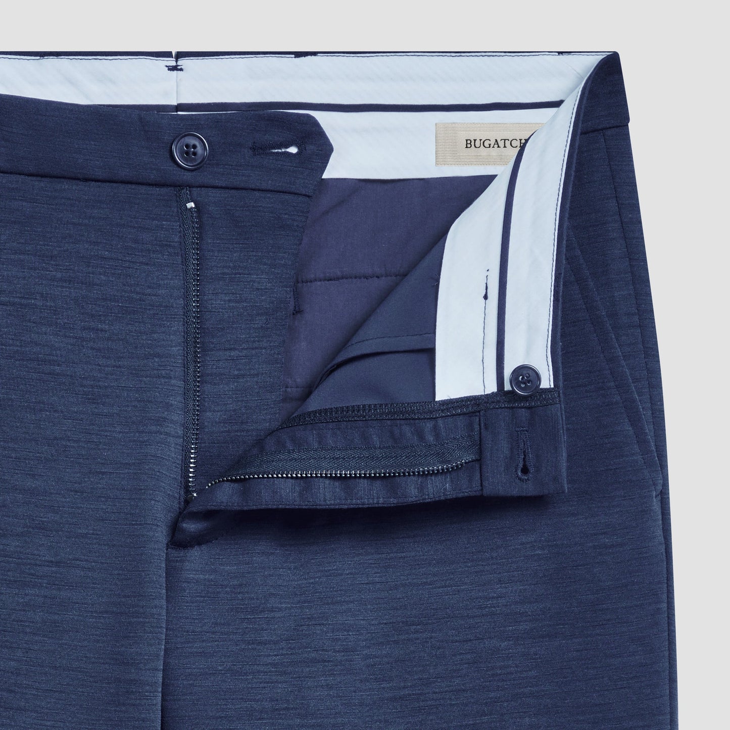 Bugatchi Performance Knit Dress Pants Cobalt