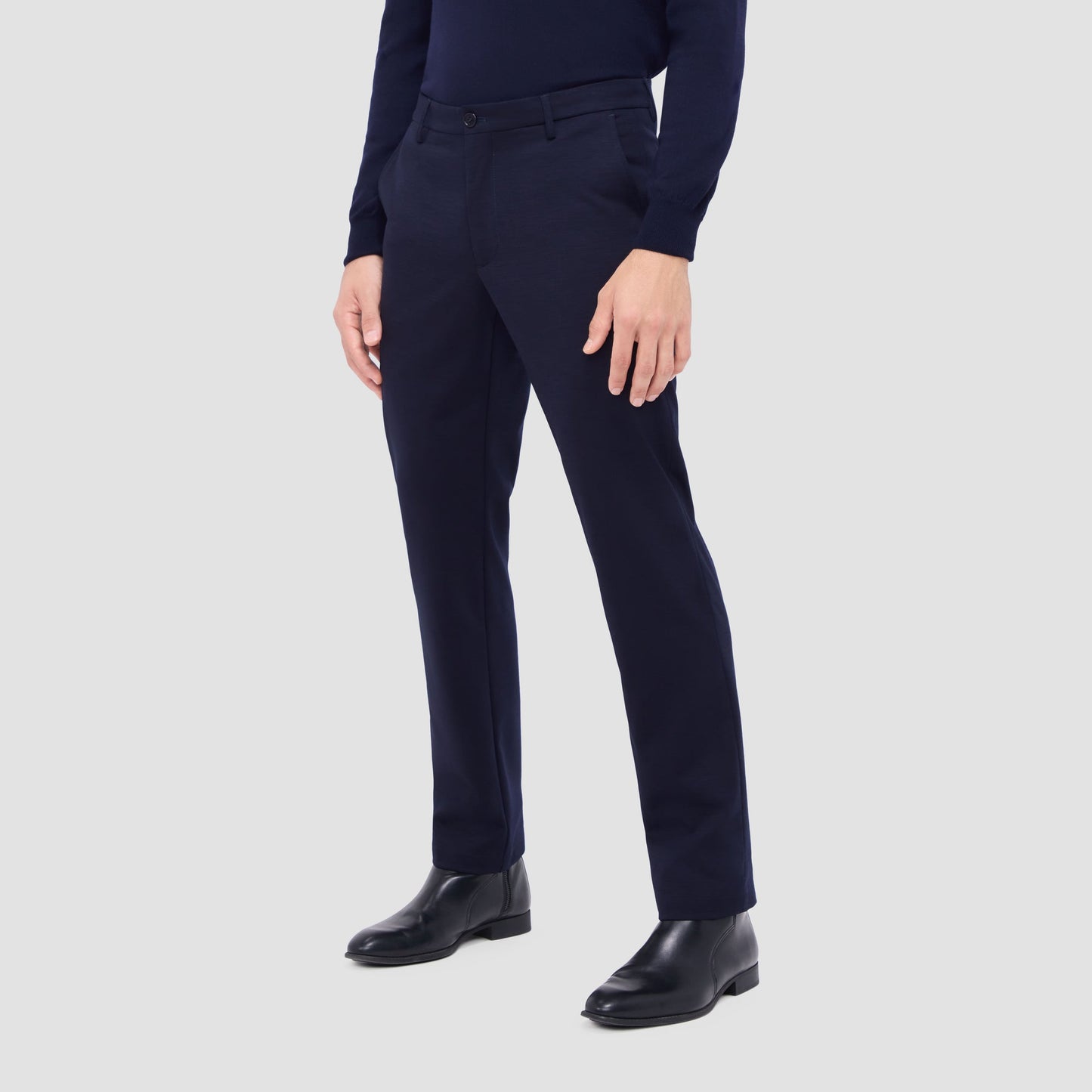 Bugatchi Performance Knit Dress Pants Navy