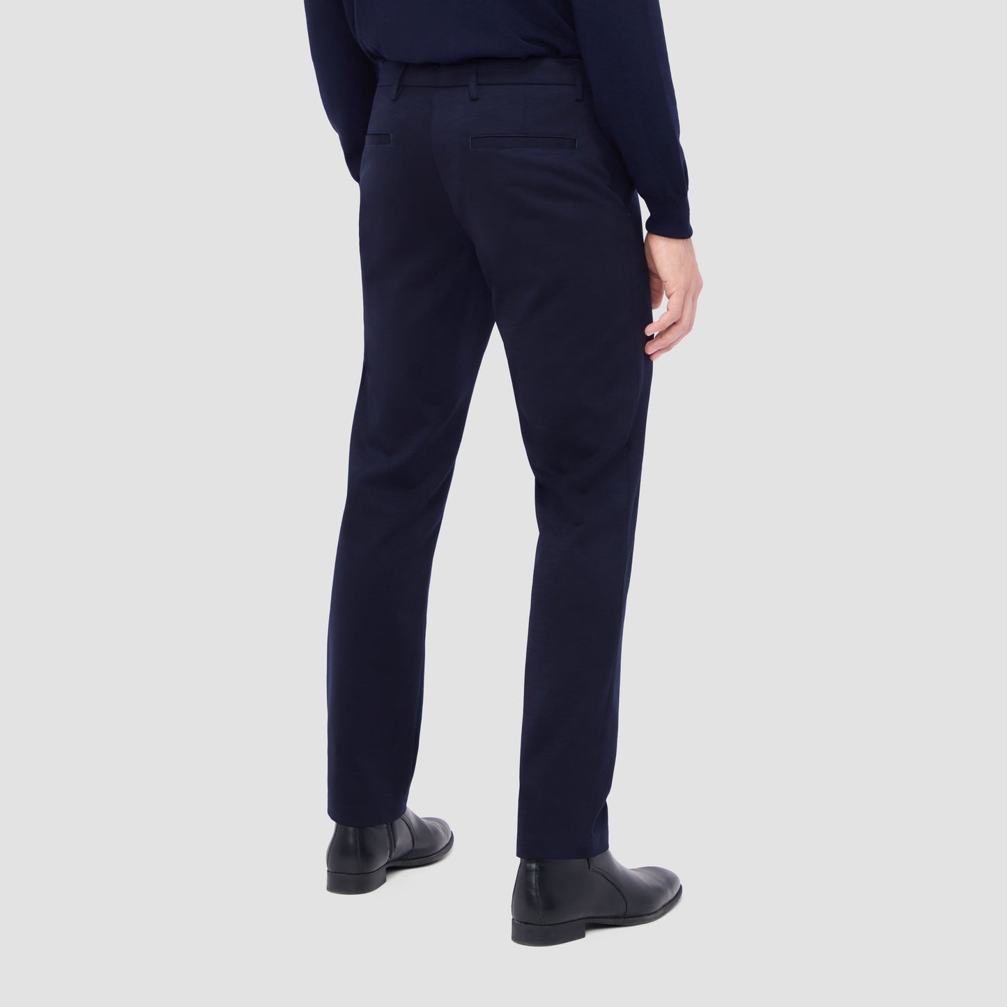 Bugatchi Performance Knit Dress Pants Navy