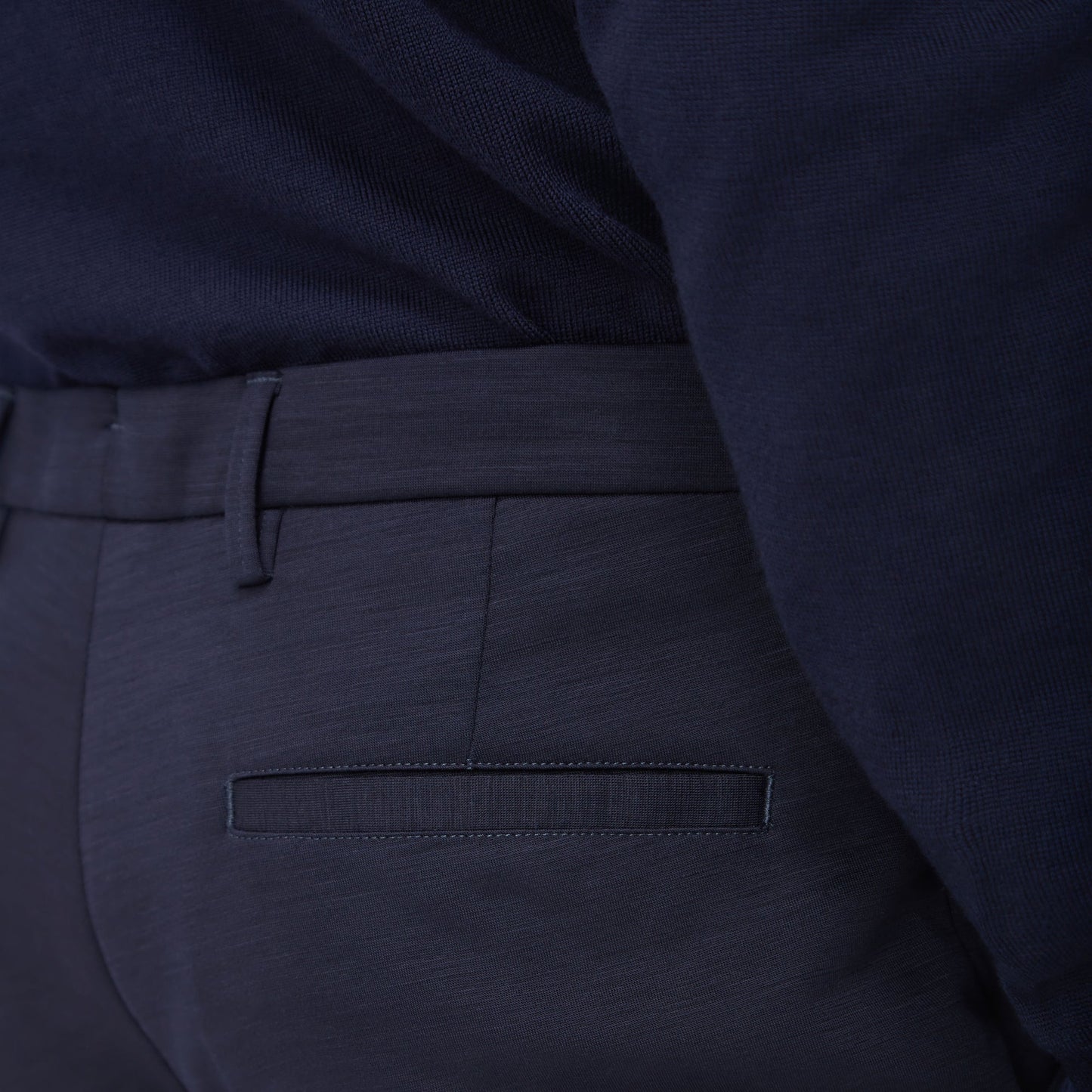 Bugatchi Performance Knit Dress Pants Navy