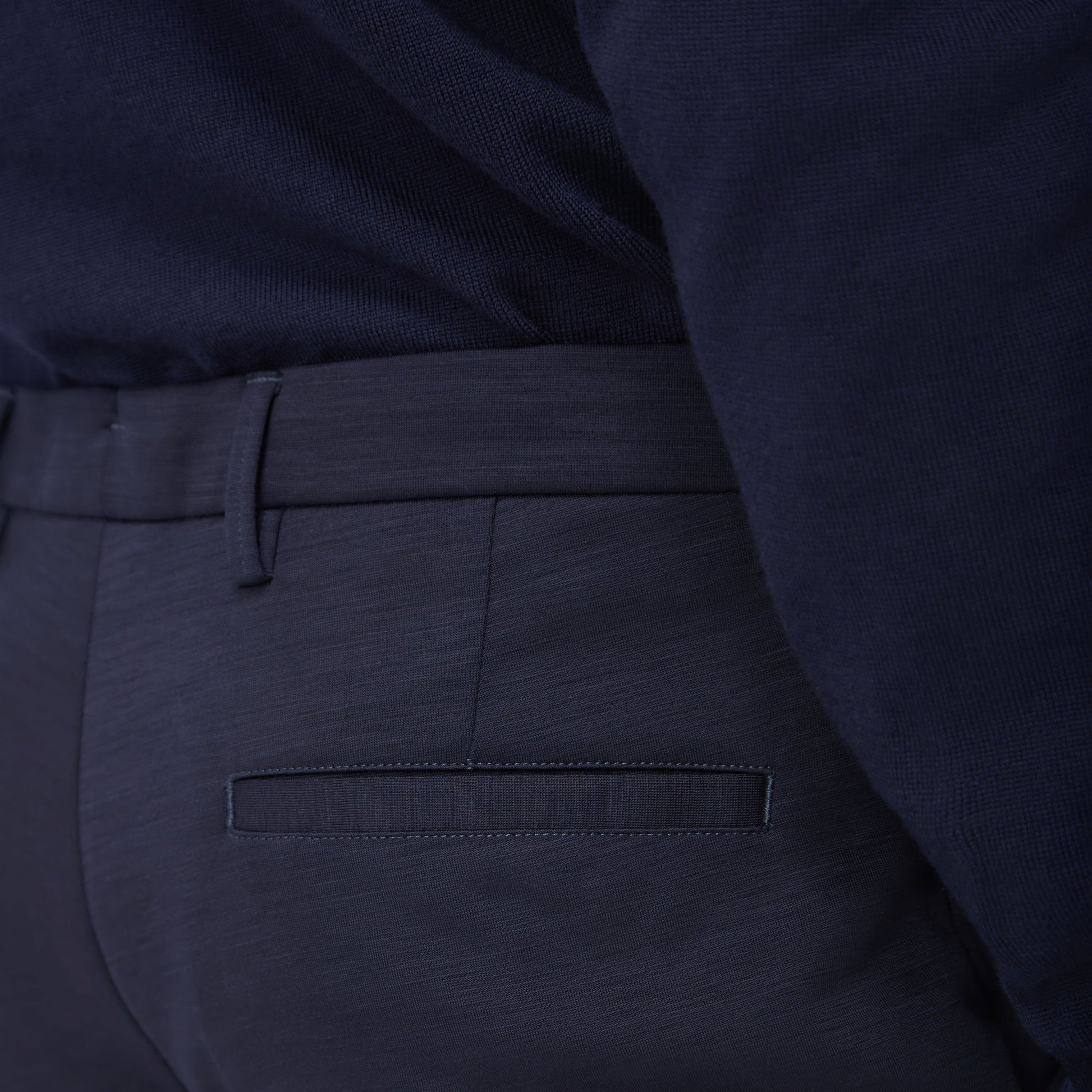 Bugatchi Performance Knit Dress Pants Navy