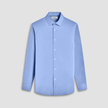 Bugatchi James Solid OoohCotton® Shirt Air Blue