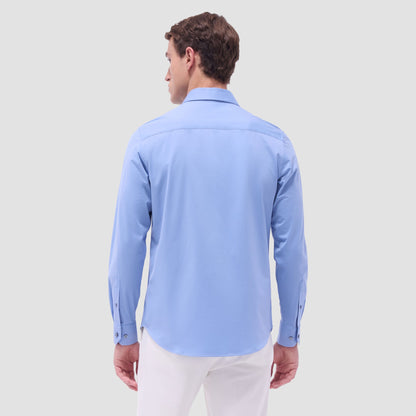 Bugatchi James Solid OoohCotton® Shirt Air Blue